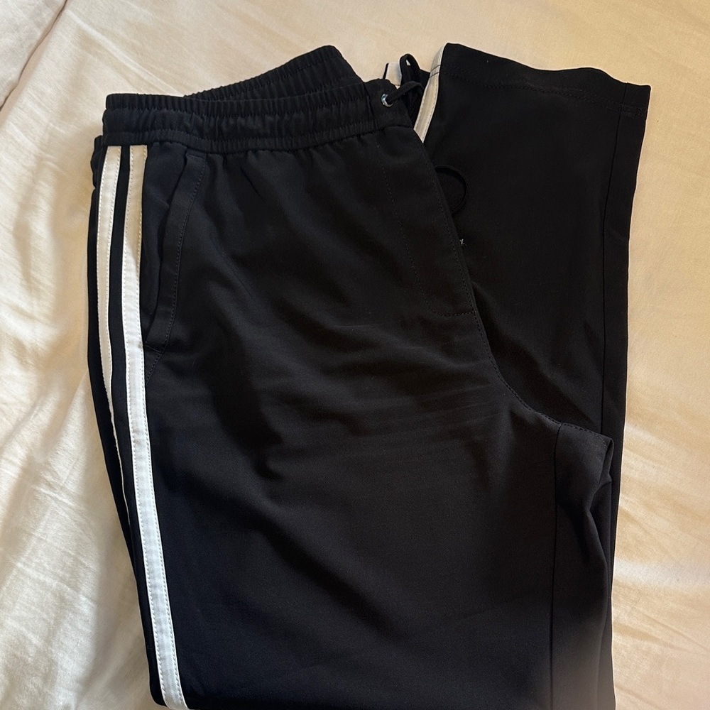 White House Black Market Joggers with side Stripes size 14